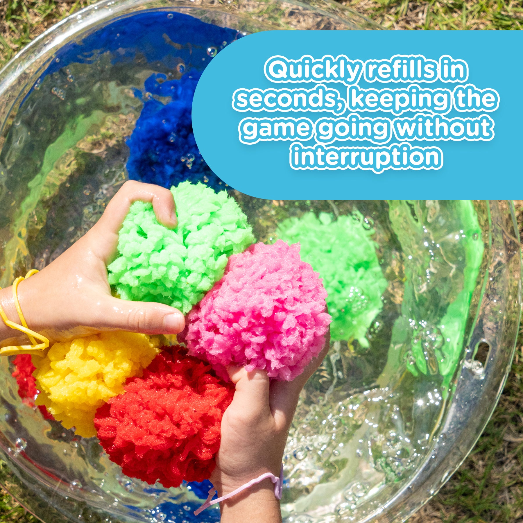 KiddoSpace Reusable Water Sponge Balls (Buy 10 Get 20 Free)