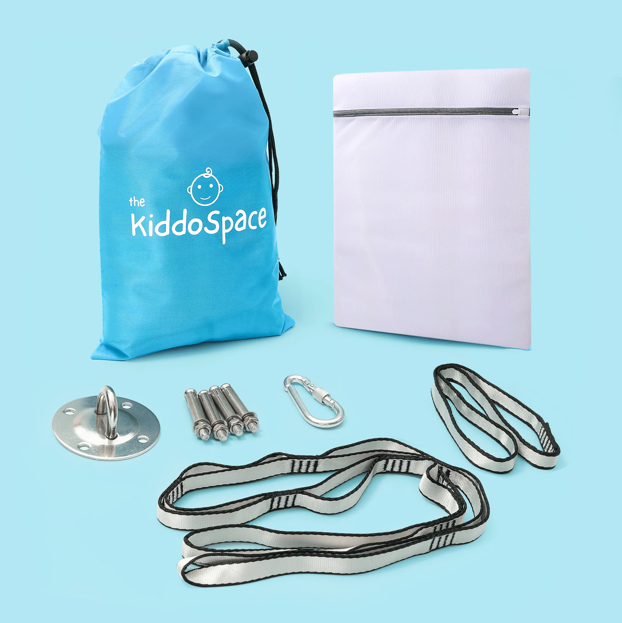 1 Complete Mounting Accessories Kit + 1 Carrying Bag + 1 Wash Bag + 1 Rope for Outdoor Hanging