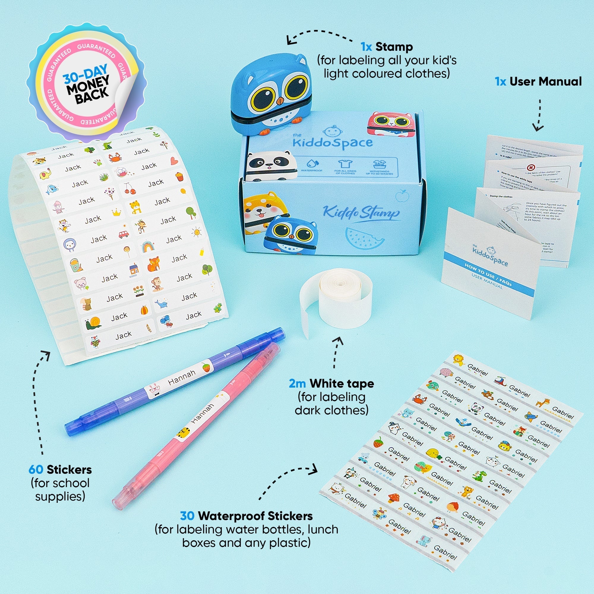 KiddoStamp™ - Complete Stamping Set